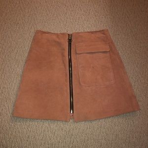 forever 21 zip up skirt
